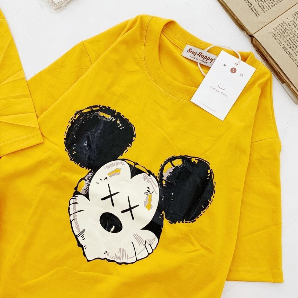 Áo thun nữ tay ngắn chất thun cotton 100% hình in Aloha Clup DBN228