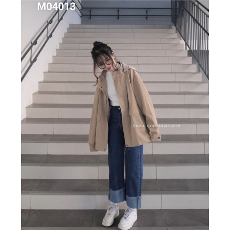 QUẦN JEAN SUÔNG LẬT LAI