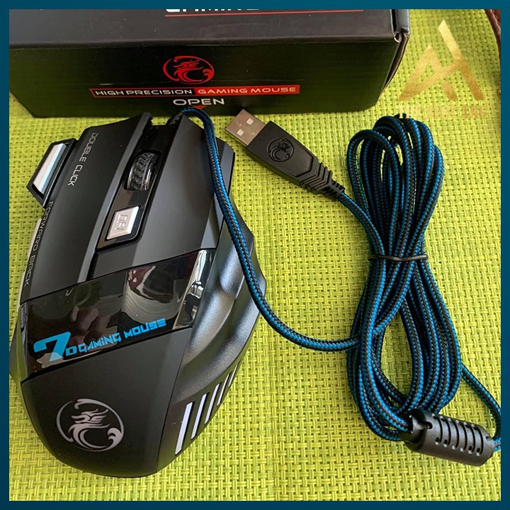 Chuột Máy Vi Tính PC Laptop Mouse Chơi Game IMICE X7 Đèn LED 7 Màu RGB - Chuột Gaming Có Dây Chuyên Game
