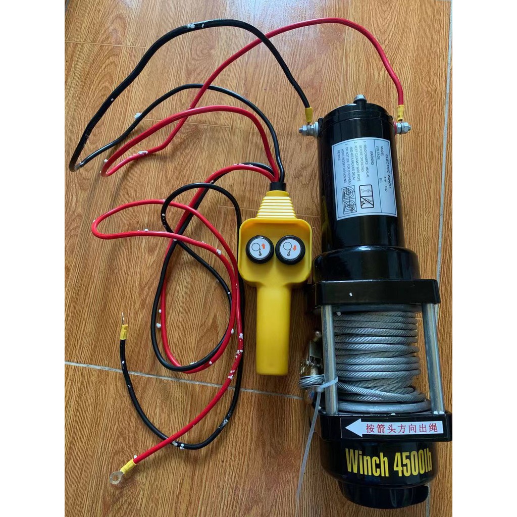 Tời điện 12v ắc quy 4500IBS