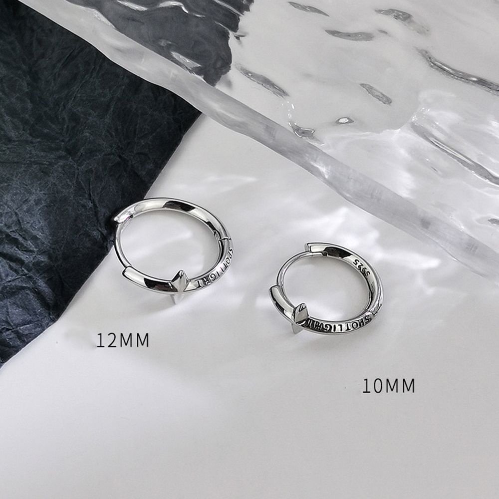 Khuyên Tai Dạng Xỏ Hình Ngôi Sao Màu Sắc Đơn Giản Chất Lượng Cao Cho Nam