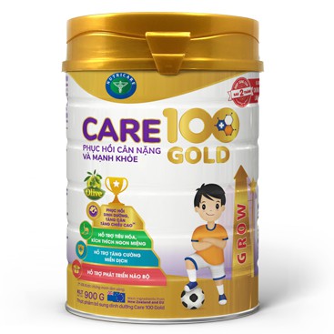 Sữa bột Nutricare Care 100 Gold Grow 900g Cho trẻ biếng ăn suy dinh dưỡng_Duchuymilk