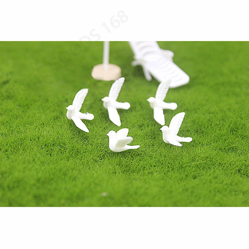 Set 2 Bồ Câu Dove Mini Tỉ Lệ 1: 12 1: 6 Trang Trí Nhà Búp Bê