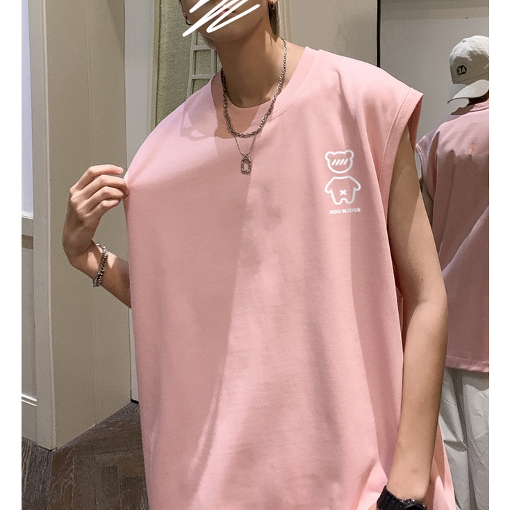 Áo Thun cotton Sát Nách Thời Trang Hong Kong Cá Tính Cho Nam