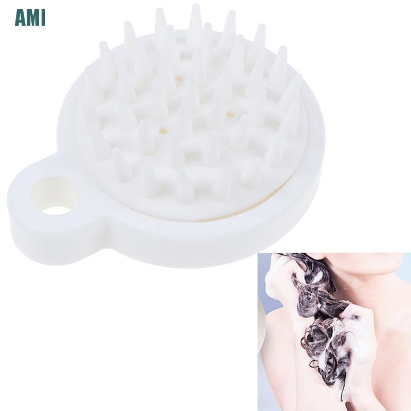 Lược tắm mát-xa da đầu bằng silicon thư giãn tiện lợi