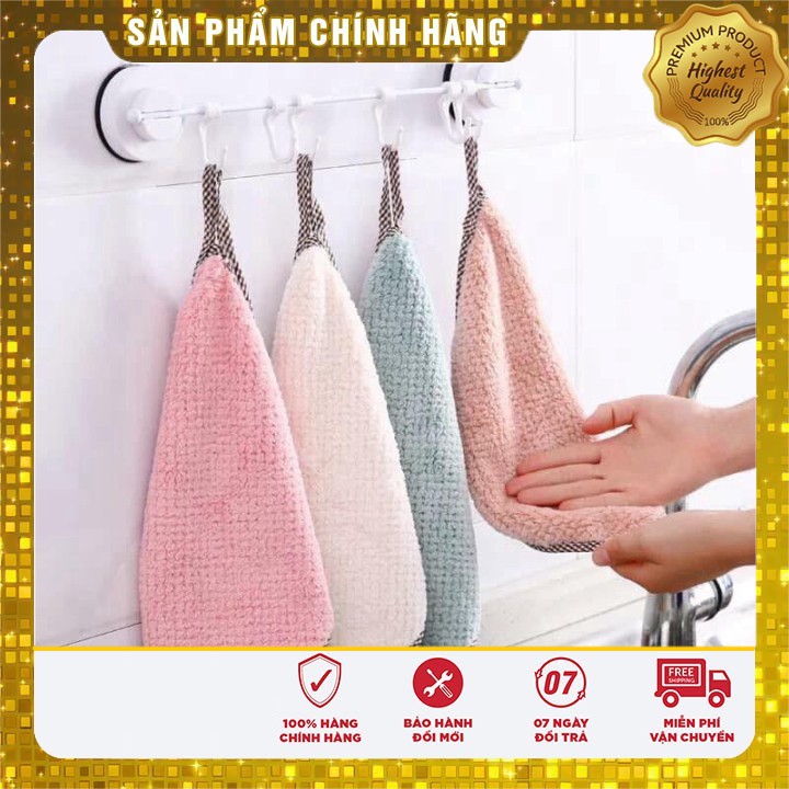 Khăn lau nhà bếp đa năng tiện dụng có móc treo