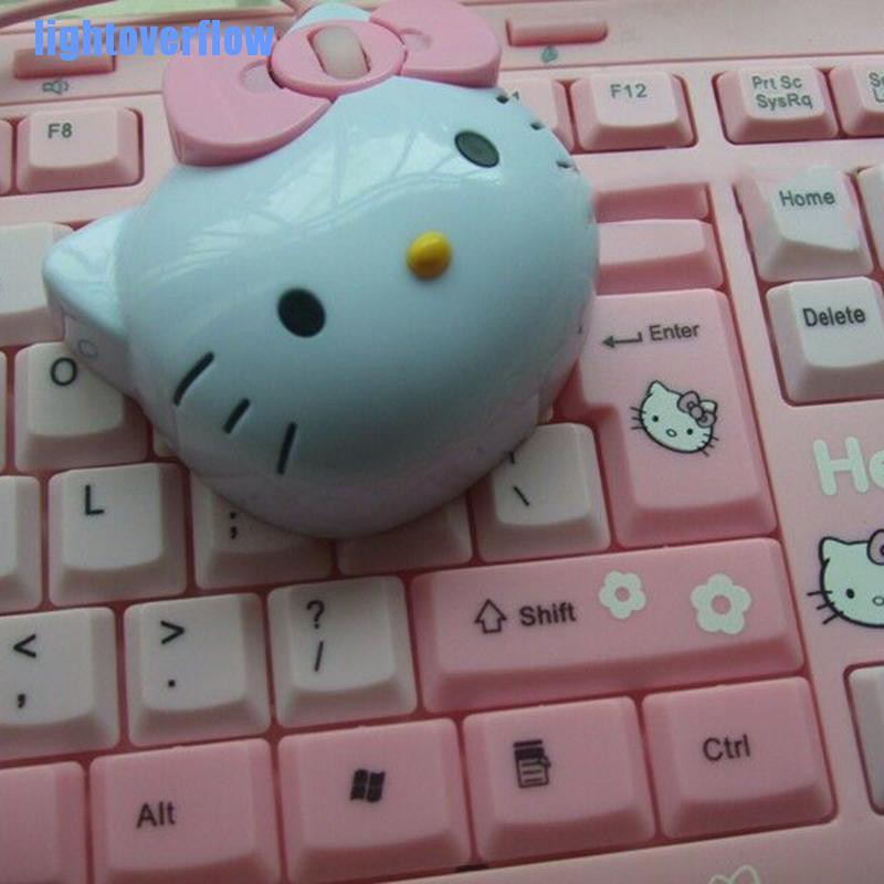 Chuột chơi game hình Hello Kitty 3D xinh xắn USB 2.0