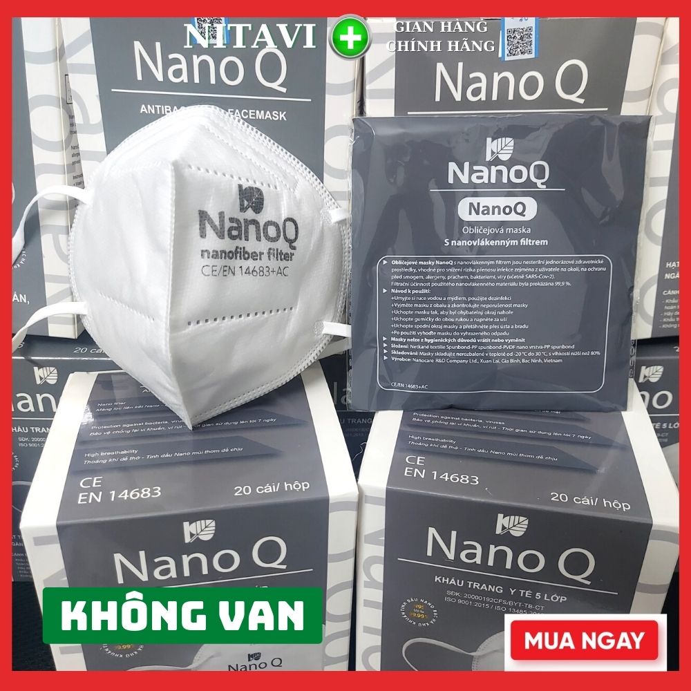 khẩu trang y tế n95 có van  5 lớp nano Q kháng khuẩn chứa tinh dầu ngăn 99% bụi mịn ( giá bán lẻ 1 chiếc 20c/ Hộp)