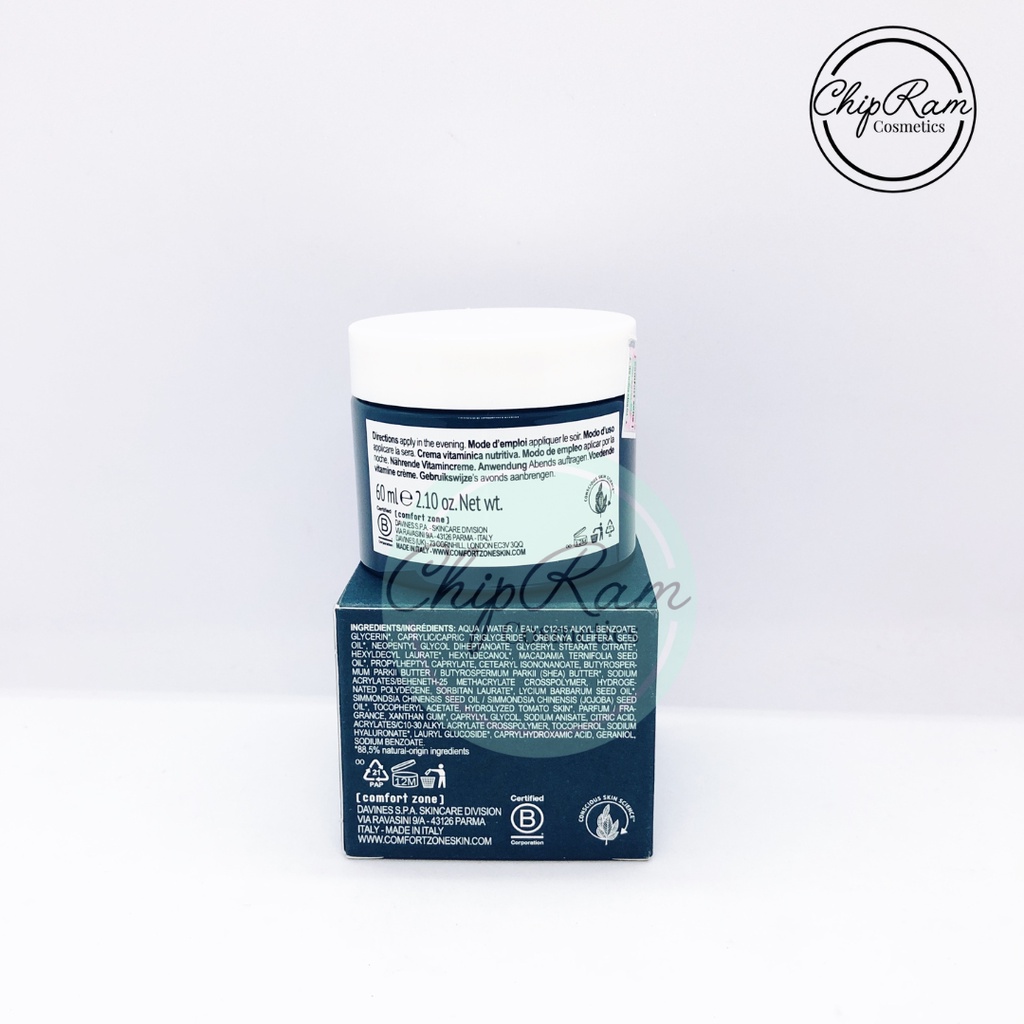 KEM DƯỠNG ẨM BỔ SUNG VITAMIN TÁI TẠO VÀ PHỤC HỒI DA BAN ĐÊM COMFORT ZONE RENIGHT CREAM 60ML
