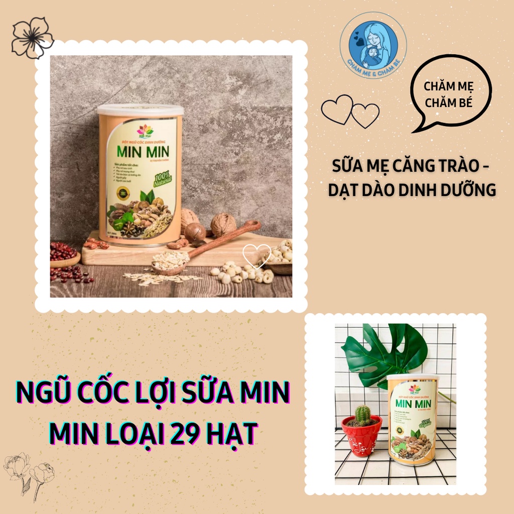 Ngũ cốc lợi sữa Min Min - Bột ngũ cốc dinh dưỡng - Loại 29 hạt