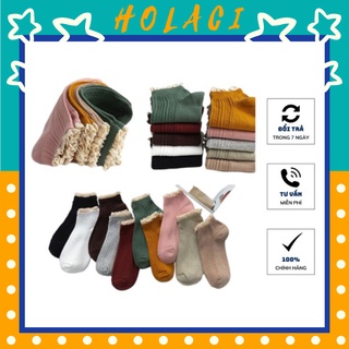 Vớ bèo ren Holaci tất nữ cổ ngắn phong cách Hàn Quốc TV15