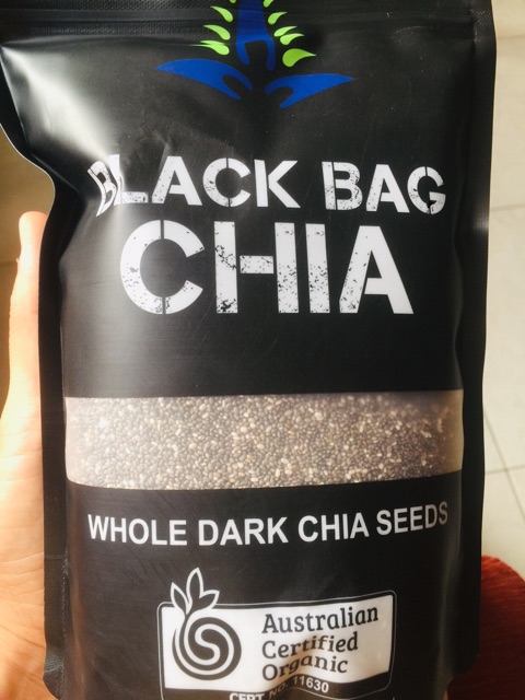 [date 2023] Black Bag Chia Chuẩn Úc 500gr( hạt sạch, nở đều)