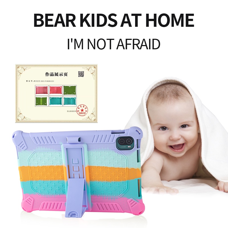 Ốp Máy Tính Bảng Bằng Silicon Mềm Có Giá Đỡ Cho Samsung Galaxy Tab S8 S7 11'' 2022 X700 T870