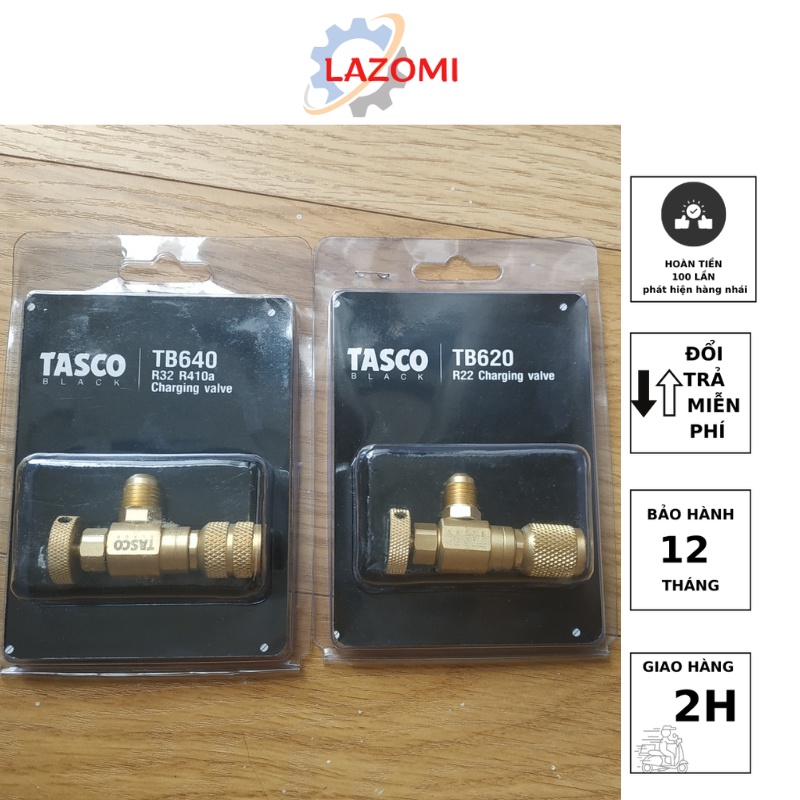 Van nạp ga, van chống bỏng Tasco TB640  - TB620 cho ga R22/134A) Lazomi