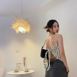 Áo yếm dây hoạ tiết