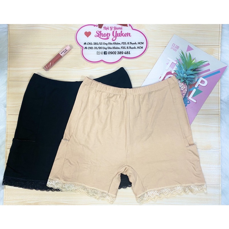 ♥️ Big Size 50- 90kg ♥️ Quần Mặc Trong Váy Dài Cotton Viền Ren cao Cấp Quần Hàng Việt Nam Lót Mặc Váy túi bđ23
