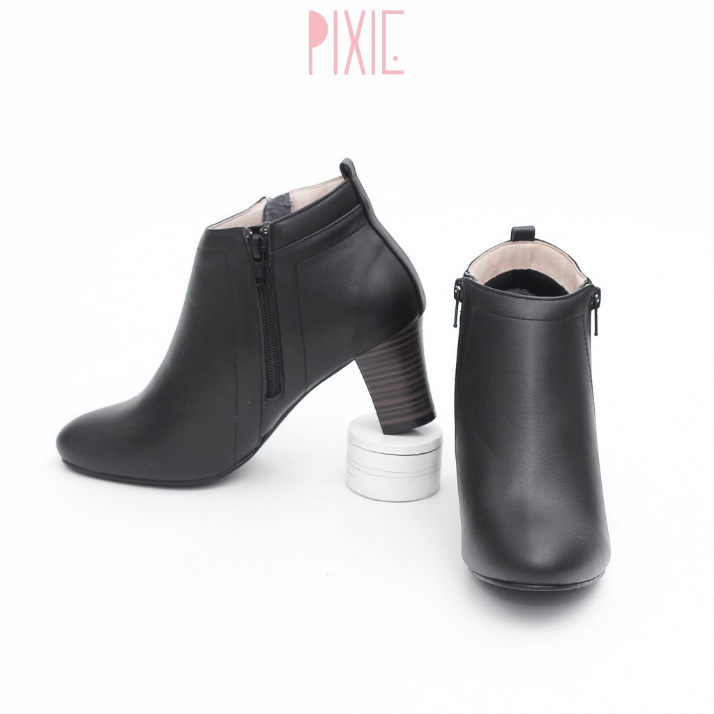 [Mã FASHIONMALLT4 giảm 15% đơn 150k] Giày Boot Cao Gót 6cm Gót Trụ Cổ Ngắn Pixie P039 | BigBuy360 - bigbuy360.vn