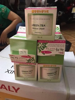 kem massager kem trà xanh