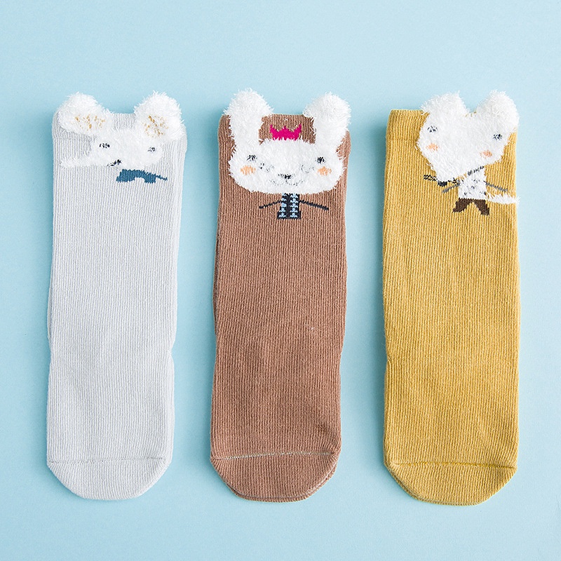 [Giao Hàng Ngẫu Nhiên] Vớ Trẻ Em Họa Tiết Hoạt Hình Dễ Thương