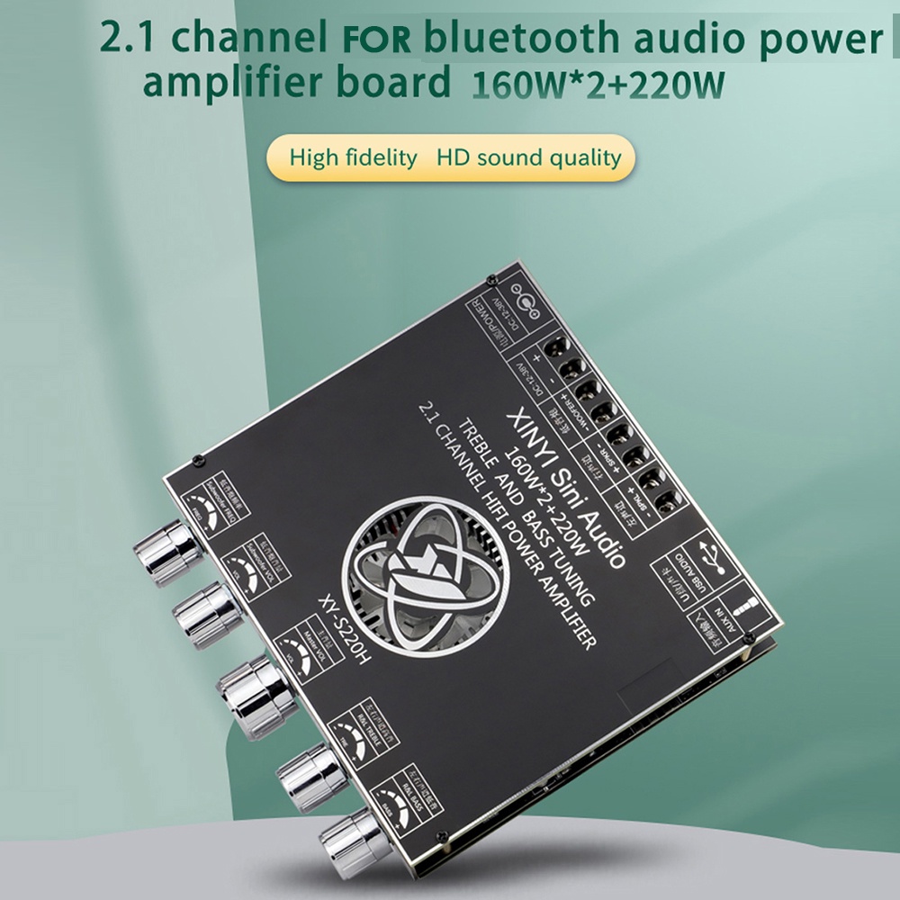 Bảng Mạch Khuếch Đại Âm Thanh mini Xy-S220H 2.1 Kênh TDA7498 160W*2+220W Chuyên Dụng Cho Loa bluetooth