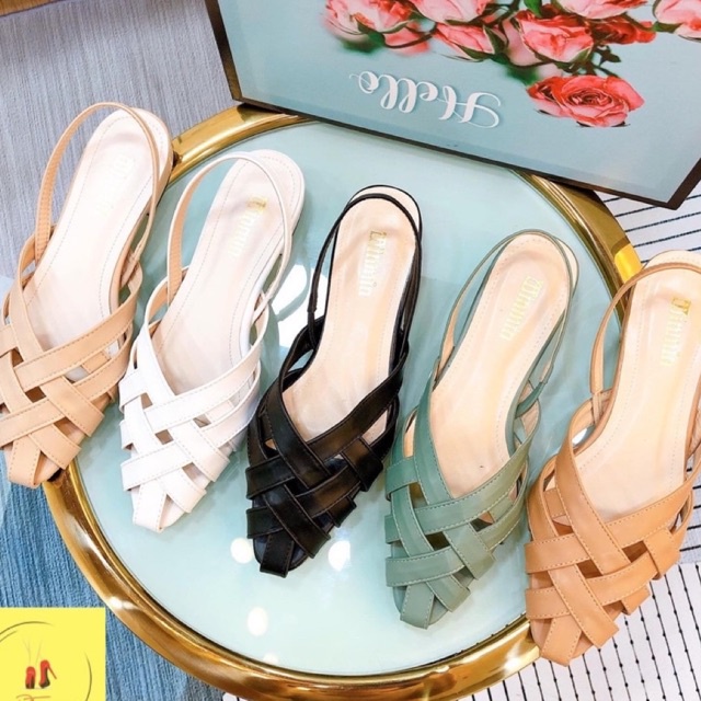 sandal bệt mũi rọ 5 màu