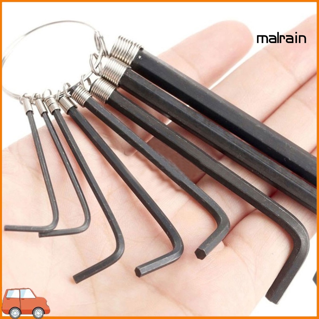 Set 8 Chìa Khóa Lục Giác Có Móc Treo Tiện Dụng Cho Hoạt Động Ngoài Trời