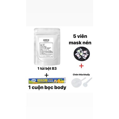 Bột tinh chất Niacinamide Vitamin B3 nồng độ cao giảm vết nám giúp dưỡng ẩm se khít lỗ chân lông làm sáng da