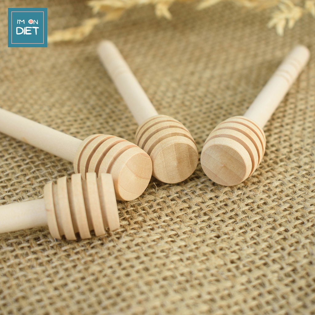 Muỗng Khuấy Mật Ong - Gỗ Tự Nhiên - Dễ Dàng Kiểm Soát Lượng Mật Ong Cần Dùng - Dễ Vệ Sinh
