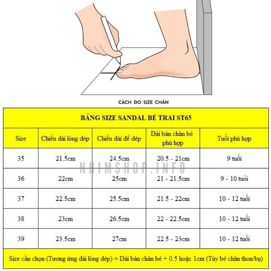 Giày sandal bé trai có size đại cho học sinh chân ngoại cỡ LIMIBABY da cao cấp hình siêu nhân nhẹ êm kháng khuẩn ST65