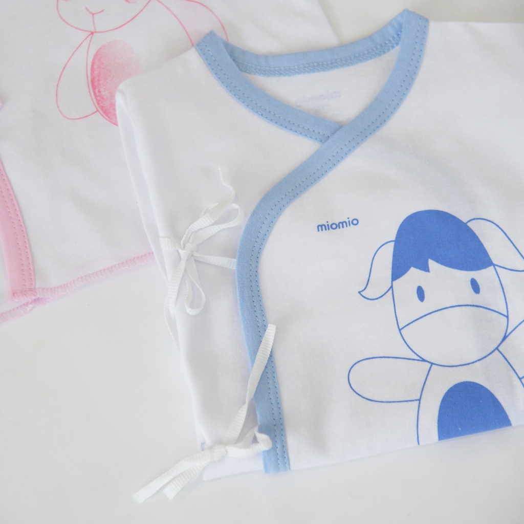 Áo Sơ Sinh Dài Tay, Cài Lệch MIOMIO - Họa Tiết Thỏ Chó Cho Bé Trai, Bé Gái (Từ 0-6 tháng), Vải Cotton