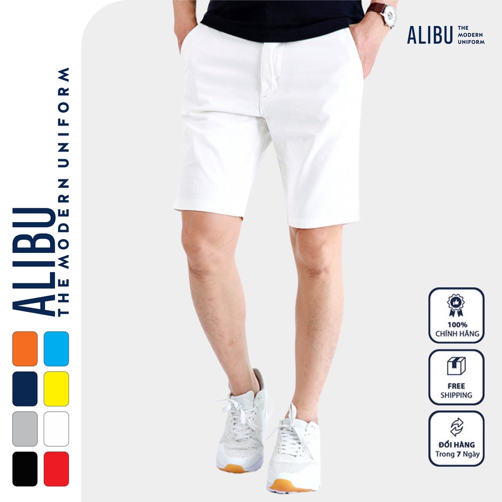 [Mã BMLT35 giảm đến 35K đơn 99K] Quần short kaki đôi nam nữ đi biển cao cấp vải kaki form thời trang dạo phố hè - ALIBU