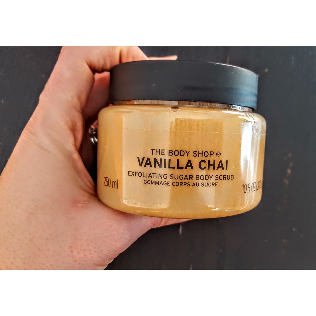 Tẩy tế bào chết The body shop Vanilla Chai Exfoliating Sugar Bodyscrub 250ml _ hàng chính hãng authentic Anh