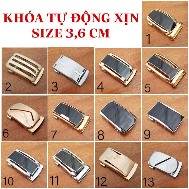 DA BÒ NHẬP KHẨU - Đầu khóa dây nịt tự động loại xịn bảo hành độ bền 1 năm ... BÊN ĐẸP 🌟