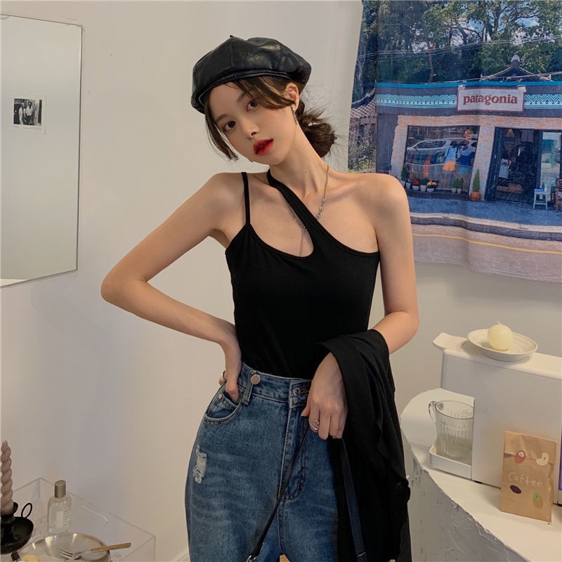 Bộ Áo Khoác Cardigan + Áo Hai Dây Xinh Xắn Theo Phong Cách Mùa Hè