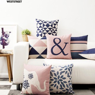 Áo Gối Khổ Vuông 45Cm X 45Cm In Họa Tiết Cách Điệu Trang Nhã
