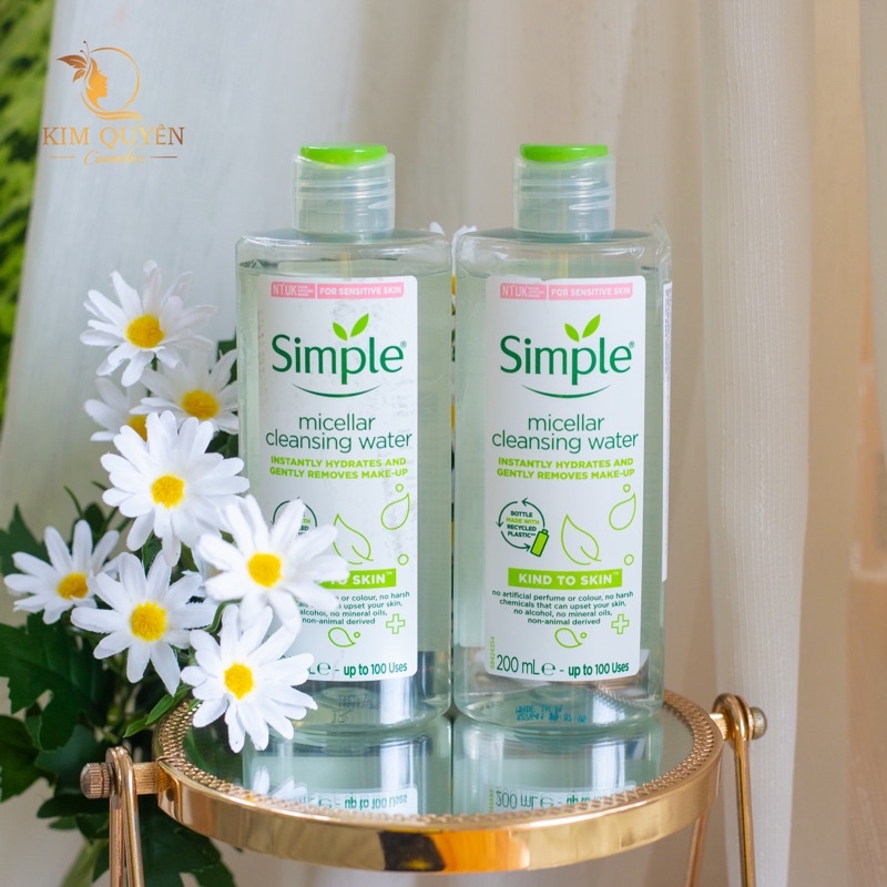 Tẩy trang Simple dịu nhẹ- làm sạch sâu