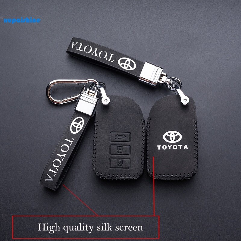 Vỏ Da Bảo Vệ Chìa Khóa Điều Khiển Từ Xa Cho Xe Hơi Toyota Vios / Yaris