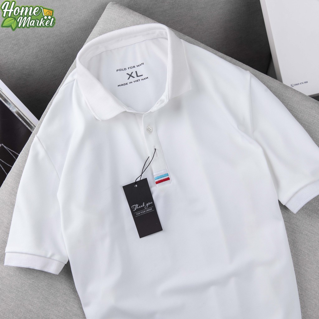 ( Mẫu 2021 ) Áo Polo Cổ Bẻ, Màu Đen Trắng Form Chuẩn Phong Cách Hàn Quốc | BigBuy360 - bigbuy360.vn