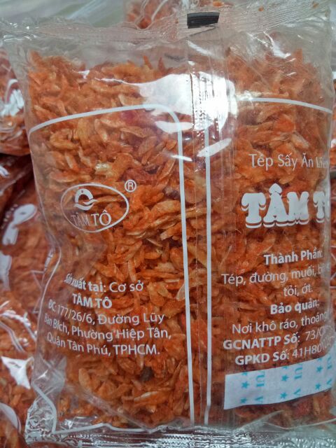 2 Bịch Tép Sấy Loại Ngon nặng 200g