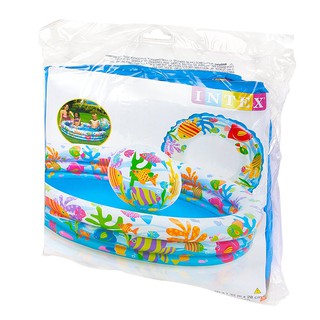 Hàng có sẵn-bể bơi 3 tầng 3 chi tiết intex