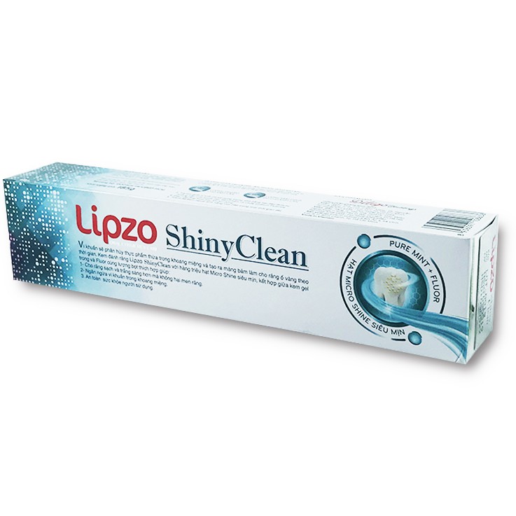 Kem Đánh Răng Lipzo Shiny Clean (185g) Ngừa Sâu Răng