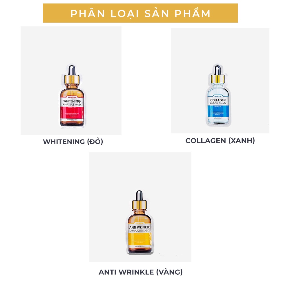 Mặt nạ tinh chất tế bào gốc Nature Beauty Ampoule Mask Hàn Quốc - MN01