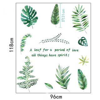 Decal dán tường hình chiếc lá