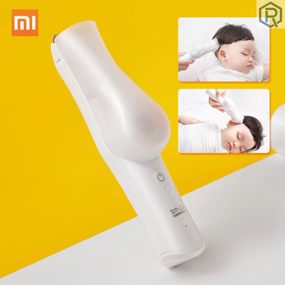 [Hàng mới về] Máy cắt tóc Xiaomi Rushan điện tử USB lưỡi tráng sứ có hộp đựng tiện dụng cho bé