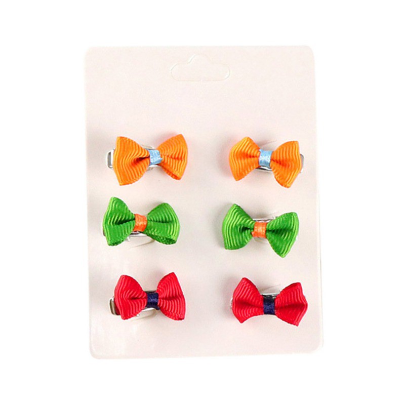 Set 6 kẹp tóc nơ xinh xắn cho bé gái
