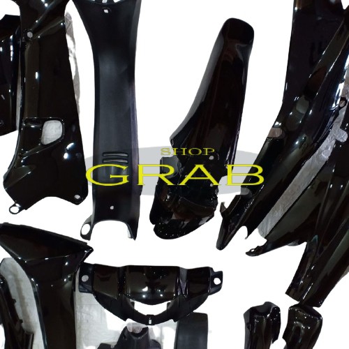 Dàn áo xe Wave Anpha , Wave ZX , Wave 110 Dòng Pha Đèn 1 Bóng - Phanh Đĩa, nhựa ABS nguyên sinh màu ĐEN - A535