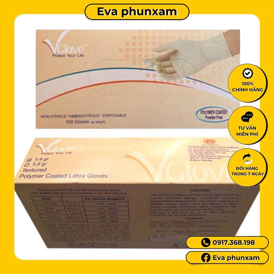 [100chiec]Găng Tay Không Bột Trong Suốt Dùng Giảm Béo Dùng Trong Spa,Thẩm Mỹ Viện