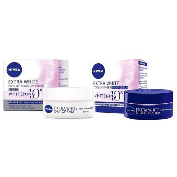 Kem dưỡng trắng da NIVEA Extra White se khít lỗ chân lông ban ngày& ban đêm (50ml)