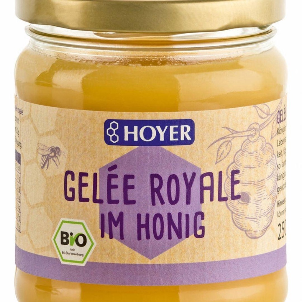 Mật ong Sữa ong chúa hữu cơ cao cấp Hoyer Organic Royal Jelly 250g - Mật Ong Nguyên Chất - Goc Huu Co