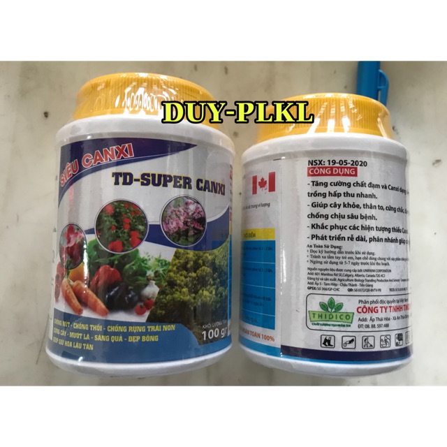 CHỐNG NỨT THỐI TRÁI SIÊU CANXI - SUPER CANXI LỌ 100gr.